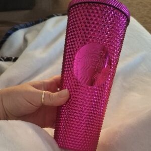 Starbucks Fuchsia Textured Tumbler